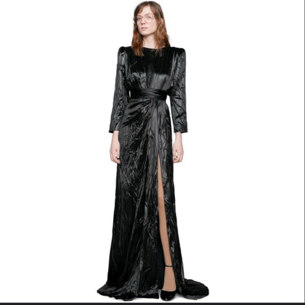 Gucci satin runway dress